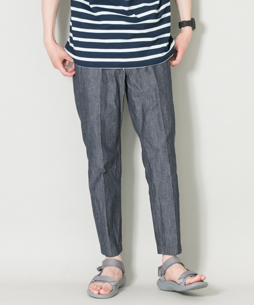 URBAN RESEARCH（アーバンリサーチ）の「UR JAPAN MADE C/L ANKLE EASYTROUSER（その他パンツ・メンズ・ベージュ/ネイビー/カーキ・LARGE/MEDIUM）」の3枚目の写真