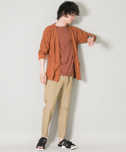 URBAN RESEARCH（アーバンリサーチ）の「UR JAPAN MADE C/L ANKLE EASYTROUSER（その他パンツ・メンズ・ベージュ/ネイビー/カーキ・LARGE/MEDIUM）」の7枚目の写真