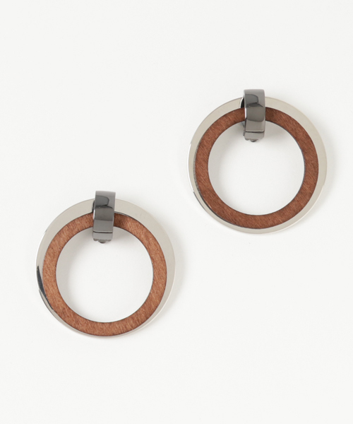 MOUSSY(マウジー)の「W RING EARRING(ピアス(両耳用)・レディース・シルバー/ゴールド・FREE)」の2枚目の写真