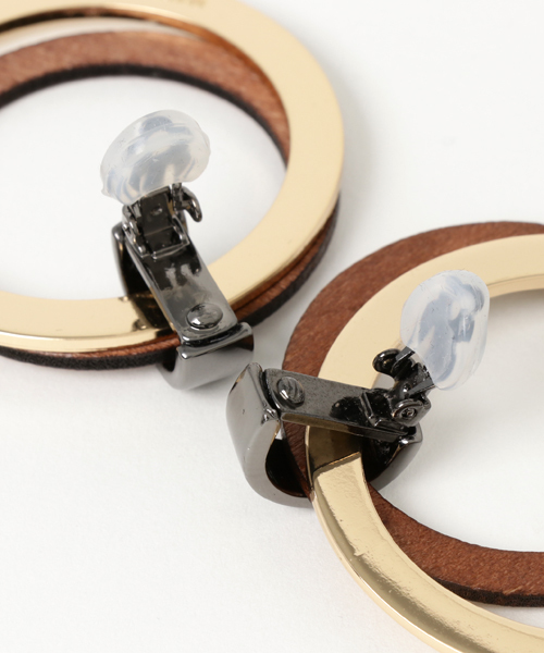MOUSSY(マウジー)の「W RING EARRING(ピアス(両耳用)・レディース・シルバー/ゴールド・FREE)」の3枚目の写真