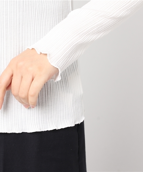 RAY CASSIN（レイカズン）の「ランダムテレコプルオーバー（Tシャツ/カットソー・レディース・ブラック/オフホワイト/ピンク/マスタード・FREE）」の6枚目の写真