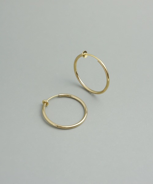 petitcro（プティクロ）の「フープイヤリングＳ（イヤリング・レディース・ブラック/ゴールド/シルバー/ガンメタ/ローズ・ONE SIZE）」の4枚目の写真