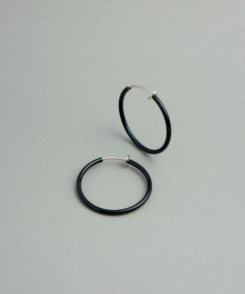 petitcro（プティクロ）の「フープイヤリングＳ（イヤリング・レディース・ブラック/ゴールド/シルバー/ガンメタ/ローズ・ONE SIZE）」の2枚目の写真