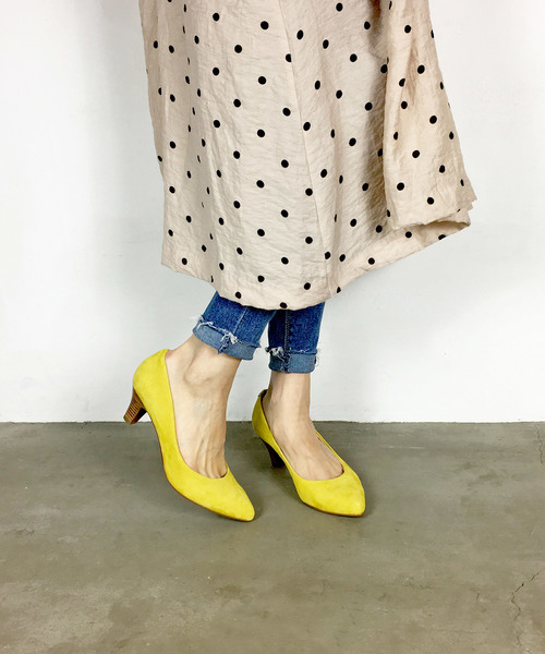 enchanted(エンチャンテッド)の「本革ポインテッドパンプス(パンプス)」|イエロー