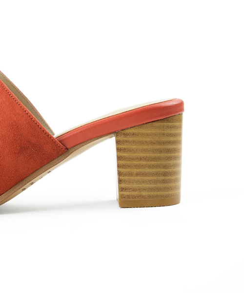 WA ORiental TRaffic（ダブルエーオリエンタルトラフィック）の「春夏★スエードミュールサンダル★8656（サンダル・レディース・ベージュ/レッド/ブラック・L/LL/M/S/3L/SS）」の15枚目の写真