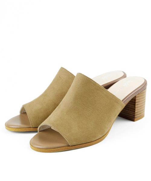 WA ORiental TRaffic（ダブルエーオリエンタルトラフィック）の「春夏★スエードミュールサンダル★8656（サンダル・レディース・ベージュ/レッド/ブラック・L/LL/M/S/3L/SS）」の5枚目の写真