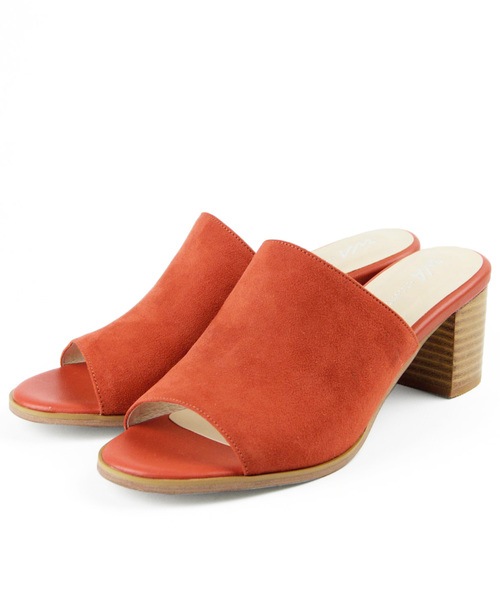 WA ORiental TRaffic（ダブルエーオリエンタルトラフィック）の「春夏★スエードミュールサンダル★8656（サンダル・レディース・ベージュ/レッド/ブラック・L/LL/M/S/3L/SS）」の6枚目の写真