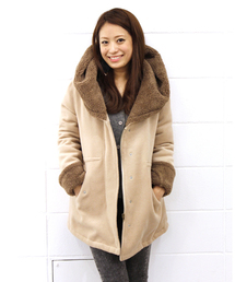 mystic | BIGフードボアコート(その他アウター)