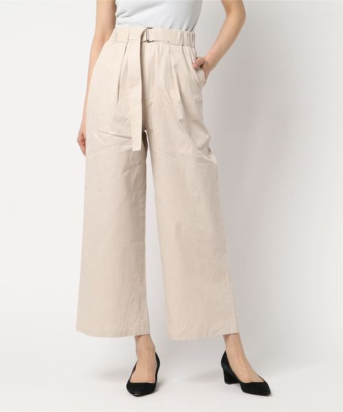 CIAOPANIC(チャオパニック)の「コットンギャバワイドパンツ(その他パンツ・レディース・アイボリー/ベージュ/ネイビー・FREE)」の9枚目の写真