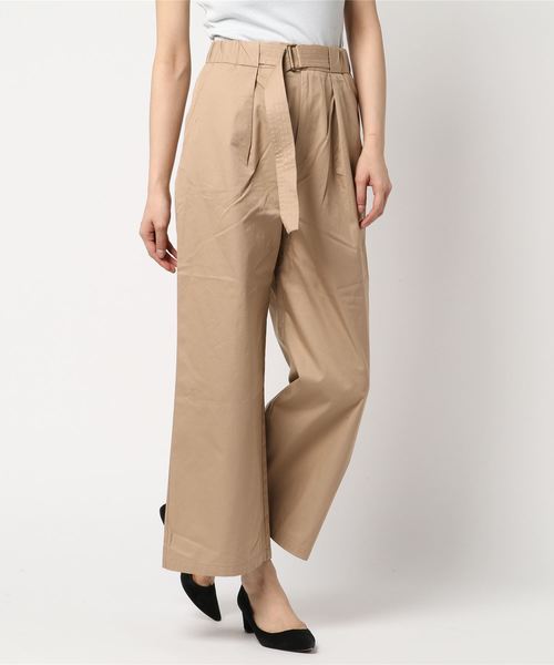 CIAOPANIC(チャオパニック)の「コットンギャバワイドパンツ(その他パンツ・レディース・アイボリー/ベージュ/ネイビー・FREE)」の7枚目の写真