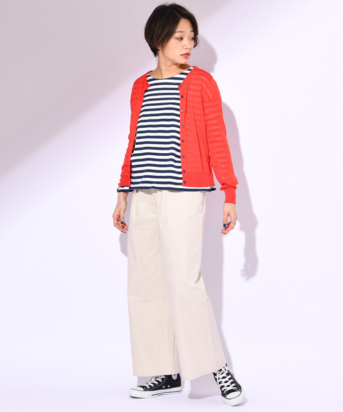 CIAOPANIC(チャオパニック)の「コットンギャバワイドパンツ(その他パンツ・レディース・アイボリー/ベージュ/ネイビー・FREE)」の8枚目の写真