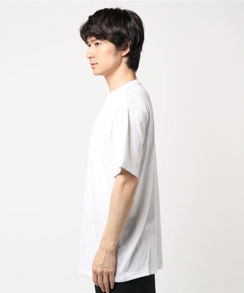 STYLEBLOCK（スタイルブロック）の「ビッグシルエットボックスロゴ胸刺繍半袖Tシャツ（Tシャツ/カットソー・メンズ・ホワイト系その他/ホワイト系その他2/ホワイト系その他3/イエロー/ピンク/ブラック・L/M）」の7枚目の写真