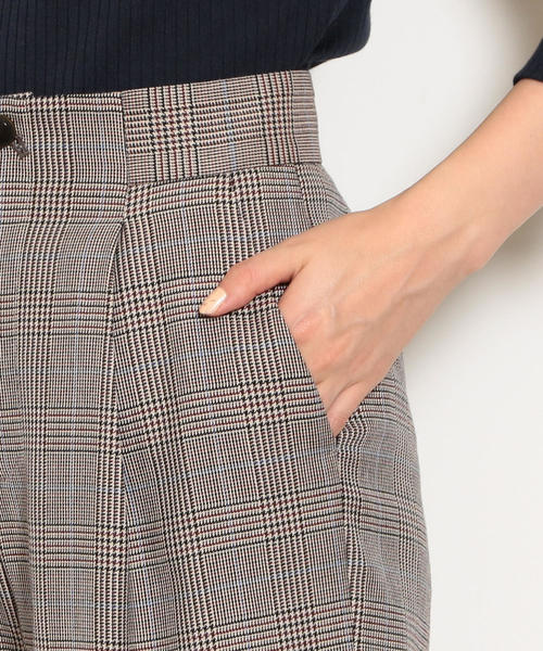 green label relaxing（グリーンレーベルリラクシング）の「◆FM クラシカルチェック テーパードパンツ ◆（その他パンツ・レディース・ライトグレー/ピンク・44/40/38/42/36/34）」の8枚目の写真