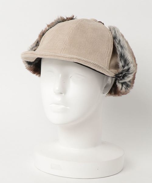 Ruben（ルーベン）の「イヤーカバー コーディロイCAP（キャップ・レディース・ブラック/ベージュ/グレー/オレンジ/キャメル・FREE）」の6枚目の写真
