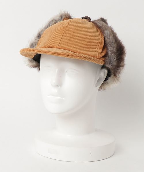 Ruben（ルーベン）の「イヤーカバー コーディロイCAP（キャップ・レディース・ブラック/ベージュ/グレー/オレンジ/キャメル・FREE）」の7枚目の写真