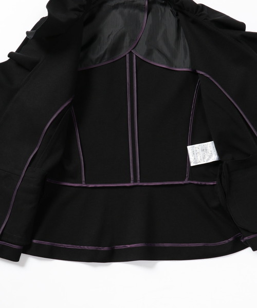 極美品♡ナラカミーチェ グレージュ 春夏 冷感素材 フロントフリルジャケット L 極美品♡ナラカミーチェ グレージュ 春夏 冷感素材 フロント
