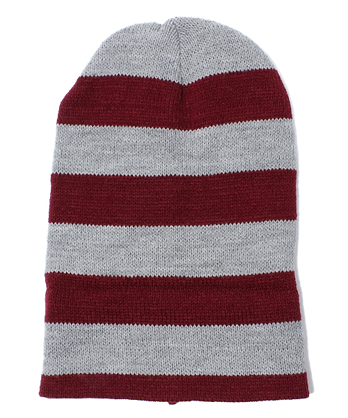 BEAMS BOY(ビームスボーイ)の「◎ARTEX / BORDER BEANIE(ニットキャップ/ビーニー・レディース・ワイン/ダークグリーン/ネイビー・ONE SIZE)」の4枚目の写真