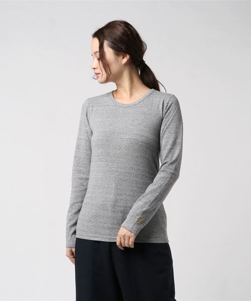 THE MORNING AFTER（ザ モーニング アフター）の「30/-ストレッチフライスロンT / アンダーウェア（Tシャツ/カットソー・レディース・ブラック/ネイビー/レッド/オフホワイト/ブルー/グリーン/杢グレー・FREE）」の4枚目の写真