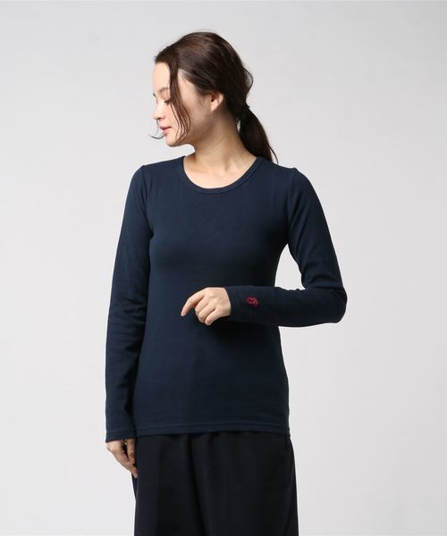 THE MORNING AFTER（ザ モーニング アフター）の「30/-ストレッチフライスロンT / アンダーウェア（Tシャツ/カットソー・レディース・ブラック/ネイビー/レッド/オフホワイト/ブルー/グリーン/杢グレー・FREE）」の5枚目の写真