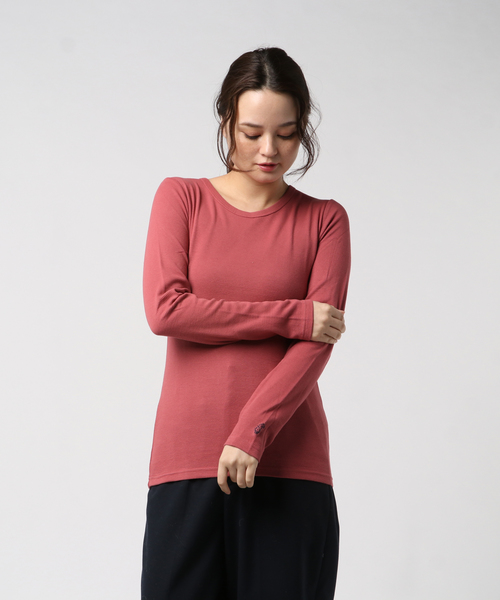 THE MORNING AFTER（ザ モーニング アフター）の「30/-ストレッチフライスロンT / アンダーウェア（Tシャツ/カットソー・レディース・ブラック/ネイビー/レッド/オフホワイト/ブルー/グリーン/杢グレー・FREE）」の7枚目の写真