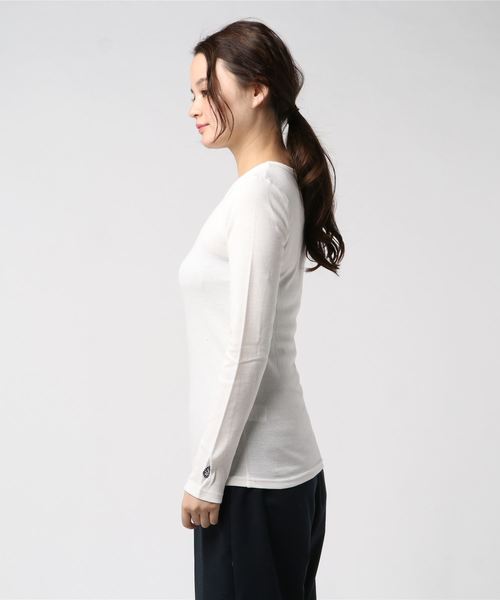 THE MORNING AFTER（ザ モーニング アフター）の「30/-ストレッチフライスロンT / アンダーウェア（Tシャツ/カットソー・レディース・ブラック/ネイビー/レッド/オフホワイト/ブルー/グリーン/杢グレー・FREE）」の9枚目の写真