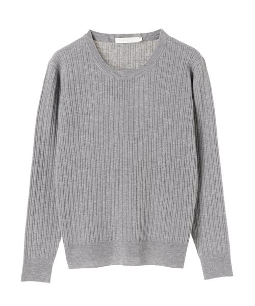 AMERICAN HOLIC（アメリカンホリック）の「変形リブクルーネックプルオーバー　＊（ニット/セーター・レディース・チャコールグレー/ブラック/ベージュ/アイボリー/杢グレー/その他7/グレー系その他4/ピンク系その他2・M/L）」の16枚目の写真