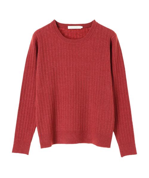 AMERICAN HOLIC（アメリカンホリック）の「変形リブクルーネックプルオーバー　＊（ニット/セーター・レディース・チャコールグレー/ブラック/ベージュ/アイボリー/杢グレー/その他7/グレー系その他4/ピンク系その他2・M/L）」の14枚目の写真