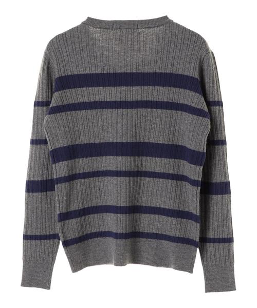 AMERICAN HOLIC（アメリカンホリック）の「変形リブクルーネックプルオーバー　＊（ニット/セーター・レディース・チャコールグレー/ブラック/ベージュ/アイボリー/杢グレー/その他7/グレー系その他4/ピンク系その他2・M/L）」の22枚目の写真