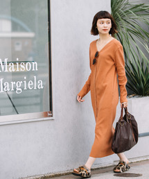 Munich | 3wayコットンリブジャージロングワンピース/カーディガン【セットアップ可】(ワンピース)