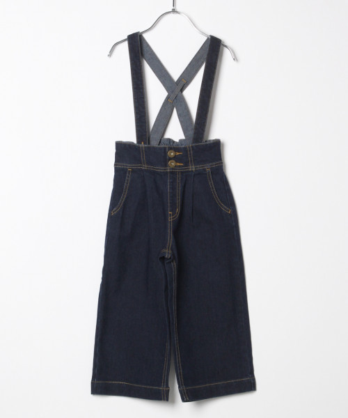GLOBAL WORK(グローバルワーク)の「【キッズ】サスツキデニムワイドパンツ/817450(その他パンツ・キッズ・ネイビー/ブルー・SMALL/MEDIUM/LARGE/X-LARGE/XX-LARGE)」の2枚目の写真