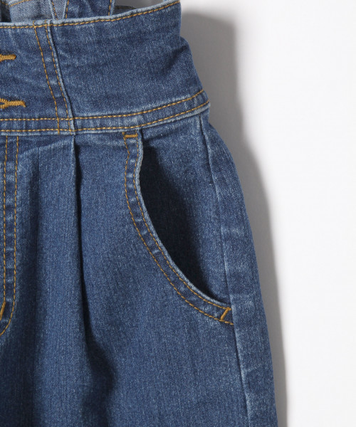 GLOBAL WORK(グローバルワーク)の「【キッズ】サスツキデニムワイドパンツ/817450(その他パンツ・キッズ・ネイビー/ブルー・SMALL/MEDIUM/LARGE/X-LARGE/XX-LARGE)」の4枚目の写真