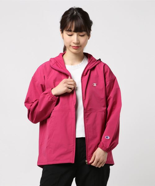 Champion(チャンピオン)の「チャンピオン Champion ZIP HOODED JACKET CW-PSC04(その他アウター・レディース・ブラック/レッドパープル・M/L)」の1枚目の写真