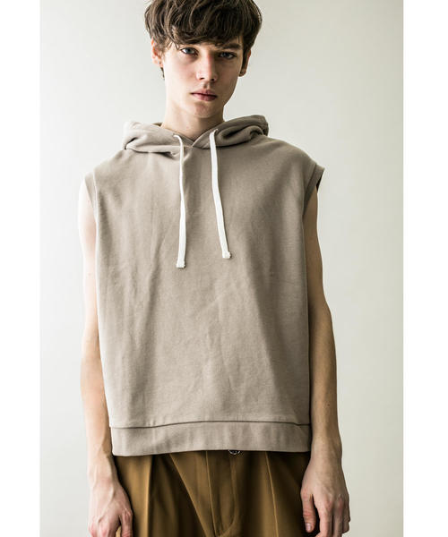 MONKEY TIME(モンキータイム)の「<monkey time> URK CROPPED PO HOODIE/パーカー(ベスト・メンズ・ブラック/ベージュ・M/L)」の9枚目の写真