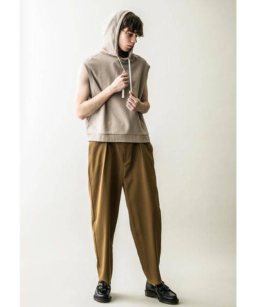 MONKEY TIME(モンキータイム)の「<monkey time> URK CROPPED PO HOODIE/パーカー(ベスト・メンズ・ブラック/ベージュ・M/L)」の11枚目の写真