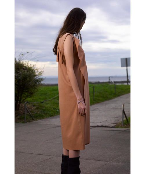 【美品】アストラット-ASTRAET-ノースリーブボックスワンピース 美品】アストラット-ASTRAET-ノースリーブボックスワンピース
