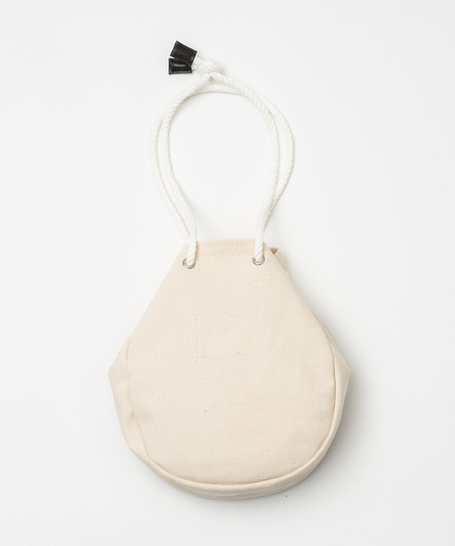 20/80(テゥエンティーエイティー)の「【20/80】トゥエンティーエイティー/CANVAS #8 GASSAI BAG WITH LEATHER POCKET(ショルダーバッグ・メンズ・ホワイト×ブラック/ブラック×ブラック・FREE)」の6枚目の写真