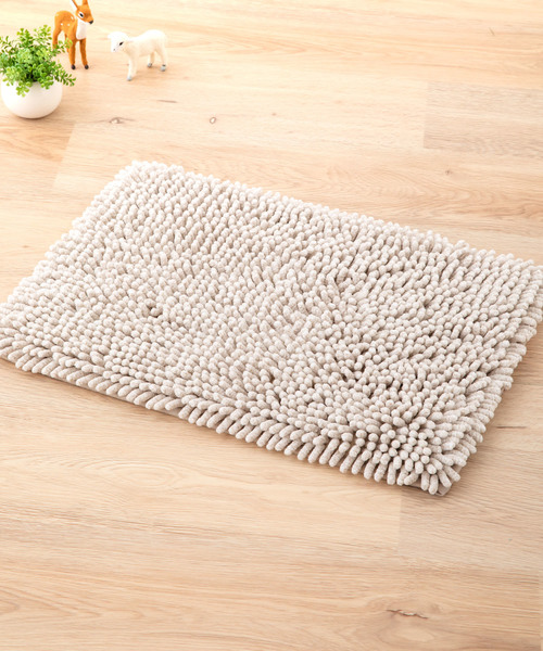 東京家具(トウキョウカグ)の「シェニールマット プールス 35X50cm(ラグ/マット・レディース・ベージュ/ブルー/グリーン・FREE)」の2枚目の写真