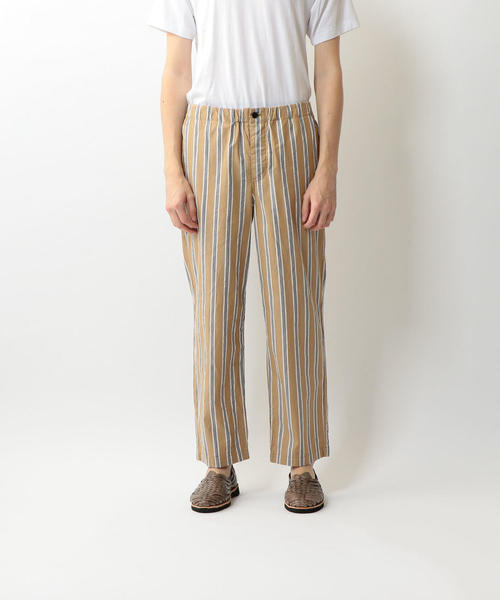 STILL BY HAND（スティルバイハンド）の「＜STILL BY HAND＞ STRIPE EASY PANTS/イージーパンツ □□（その他パンツ・メンズ・ベージュ/オリーブ・48/44/46）」の7枚目の写真