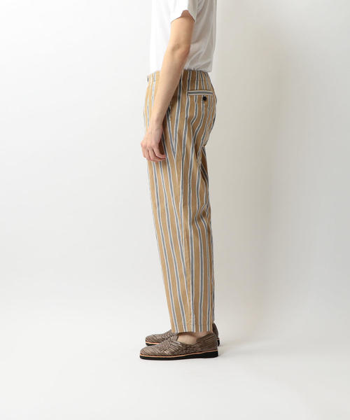 STILL BY HAND（スティルバイハンド）の「＜STILL BY HAND＞ STRIPE EASY PANTS/イージーパンツ □□（その他パンツ・メンズ・ベージュ/オリーブ・48/44/46）」の9枚目の写真