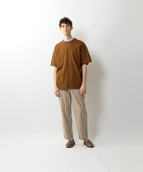STILL BY HAND（スティルバイハンド）の「＜STILL BY HAND＞ STRIPE EASY PANTS/イージーパンツ □□（その他パンツ・メンズ・ベージュ/オリーブ・48/44/46）」の10枚目の写真