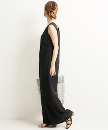 新品VERMEIL par iena ゆったりリネンライクVネックオールインワン VERMEIL par iena（ヴェルメイユパーイエナ）の「リネンライクV