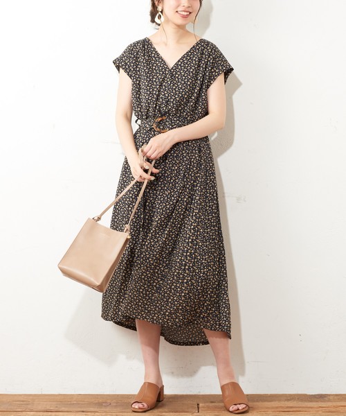 natural couture（ナチュラルクチュール）の「お上品サイドプリーツワンピース（ワンピース・レディース・ブラック/ベージュ/ブルー系その他/ライトパープル/イエロー系その他・FREE）」の19枚目の写真