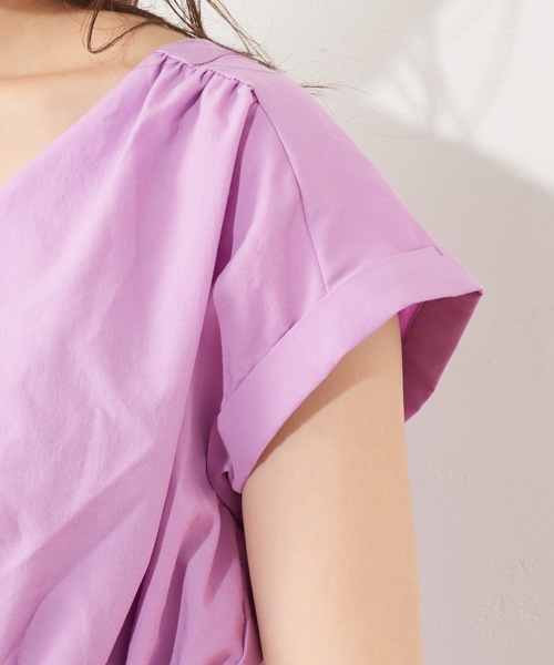 natural couture（ナチュラルクチュール）の「お上品サイドプリーツワンピース（ワンピース・レディース・ブラック/ベージュ/ブルー系その他/ライトパープル/イエロー系その他・FREE）」の17枚目の写真