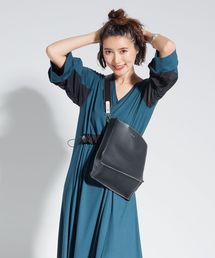 LADYMADE | 2WAYバイカラーレザーショルダーバッグ(ショルダーバッグ)