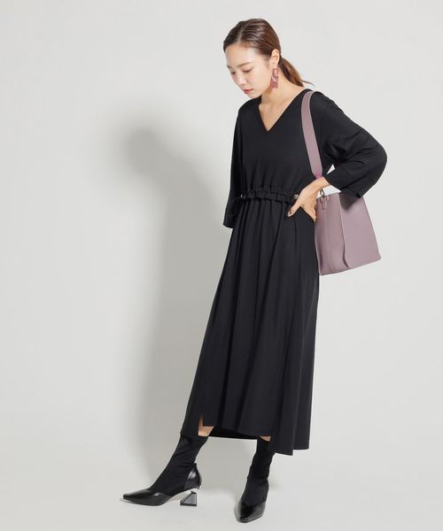 LADYMADE（レディメイド）の「2WAYバイカラーレザーショルダーバッグ（ショルダーバッグ・レディース・ブラック/パープル/アイボリー・FREE）」の4枚目の写真