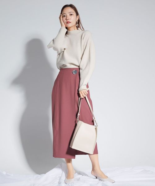 LADYMADE（レディメイド）の「2WAYバイカラーレザーショルダーバッグ（ショルダーバッグ・レディース・ブラック/パープル/アイボリー・FREE）」の8枚目の写真