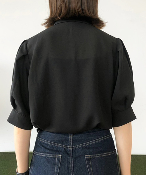 PairPair（ペアペア）の「チェック柄＆無地イロイロボタンシャツブラウス（シャツ/ブラウス・レディース・ライトグレー/ブラック/ベージュ/アイボリー/モカ・FREE）」の20枚目の写真