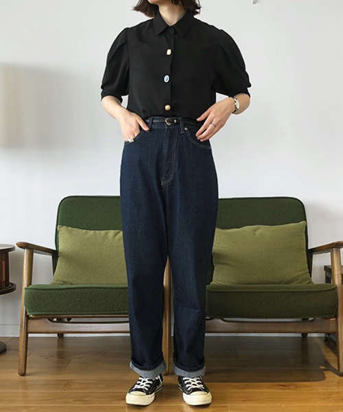 PairPair（ペアペア）の「チェック柄＆無地イロイロボタンシャツブラウス（シャツ/ブラウス・レディース・ライトグレー/ブラック/ベージュ/アイボリー/モカ・FREE）」の21枚目の写真