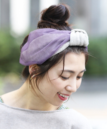 ニット＆チュールヘアバンド