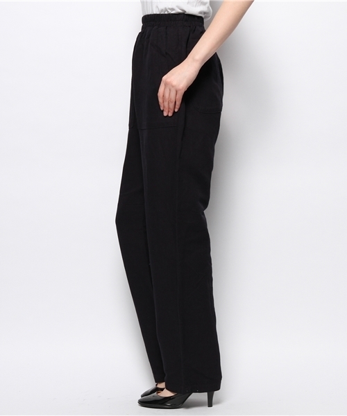 Kastane(カスタネ)の「【Kastane】綿麻イージーパンツ(その他パンツ・レディース・オフホワイト/ネイビー・FREE)」の4枚目の写真